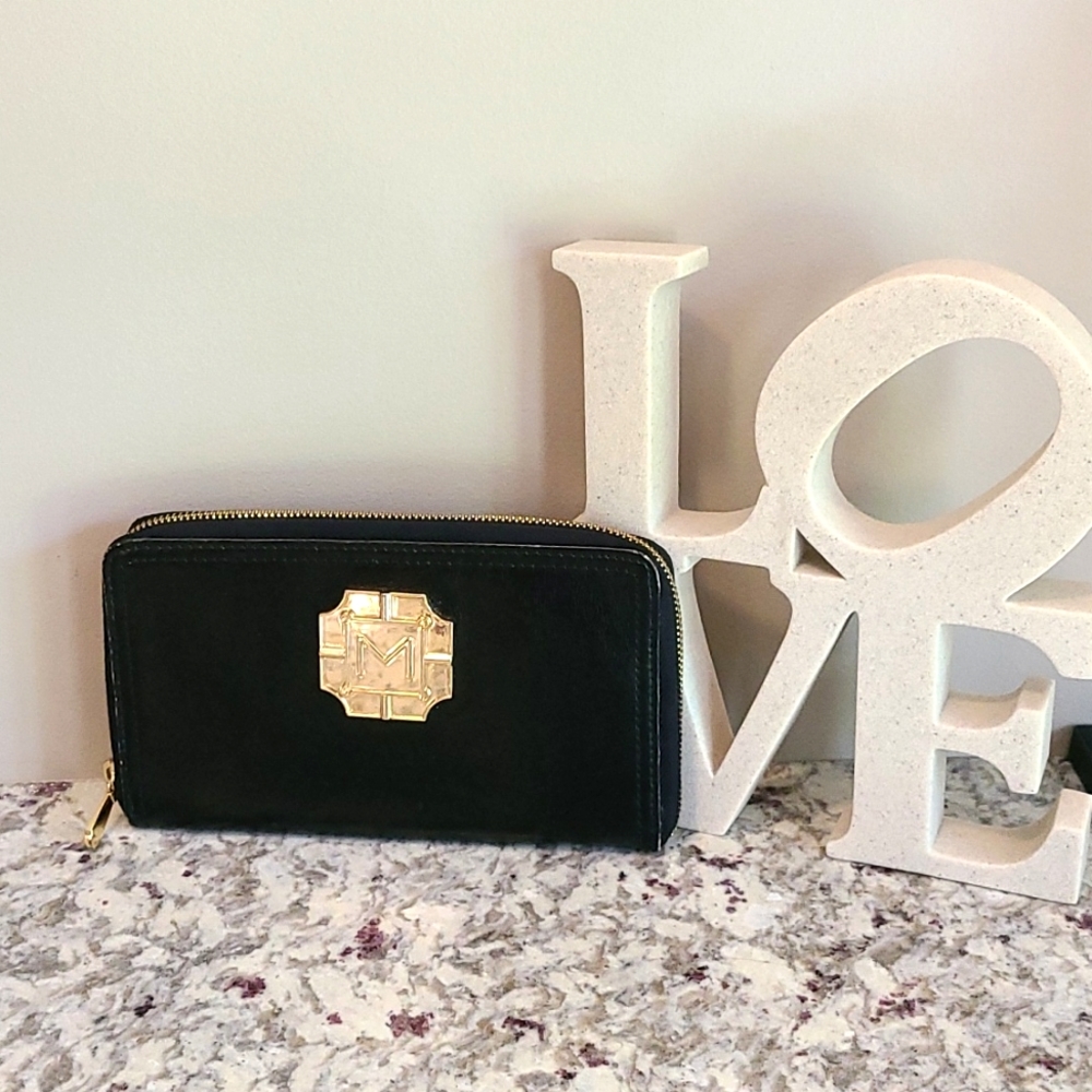 Monet Leather Zip Wallet